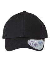 Infinity Her Women's Modern Trucker Cap. CHARLIE - Black/ Black