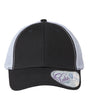 Infinity Her Women's Modern Trucker Cap. CHARLIE - Black/ White