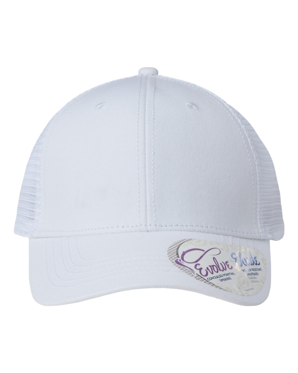 Infinity Her Women's Modern Trucker Cap. CHARLIE - White/ White