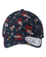 Infinity Her Women's Unstructured Fashion Prints Cap. HATTIE - Dark Navy/ Floral