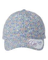 Infinity Her Women's Unstructured Fashion Prints Cap. HATTIE - Light Pink/ Floral