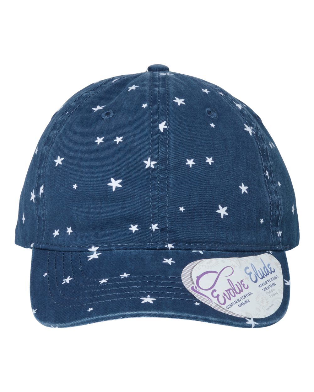 Infinity Her Women's Unstructured Fashion Prints Cap. HATTIE - Navy/ White Stars