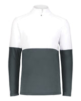 Holloway Men's Momentum Team Quarter-Zip Pullover. 223500 - Iron/ White