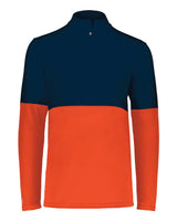 Holloway Men's Momentum Team Quarter-Zip Pullover. 223500 - Orange/ Navy