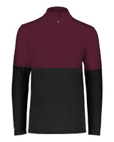 Holloway Men's Momentum Team Quarter-Zip Pullover. 223500 - Black/ Maroon