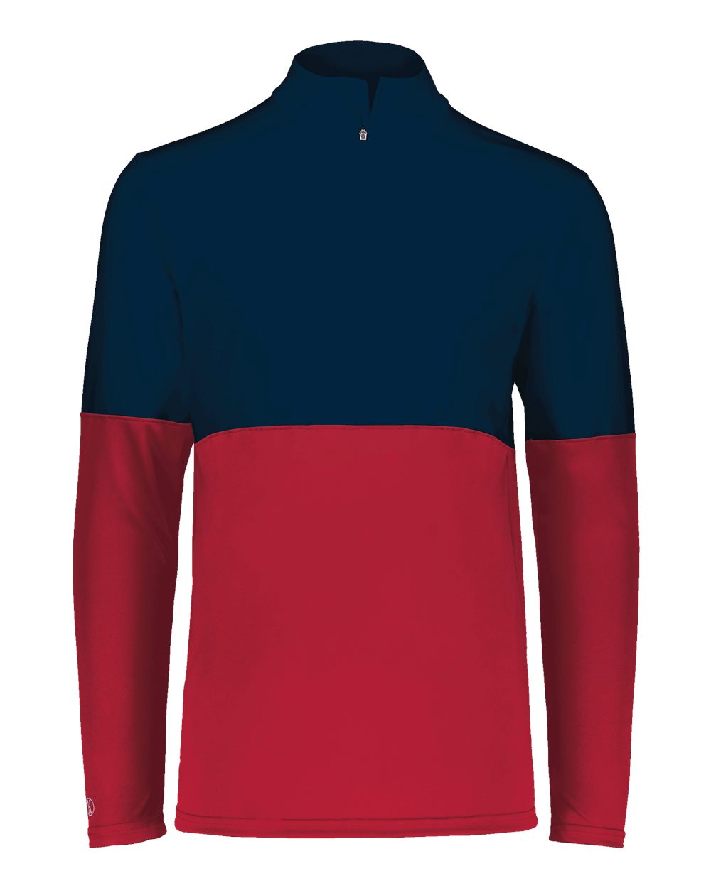 Holloway Men's Momentum Team Quarter-Zip Pullover. 223500 - Scarlet/ Navy