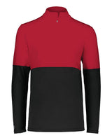 Holloway Youth Momentum Team Quarter-Zip Pullover. 223600 - Black/ Scarlet