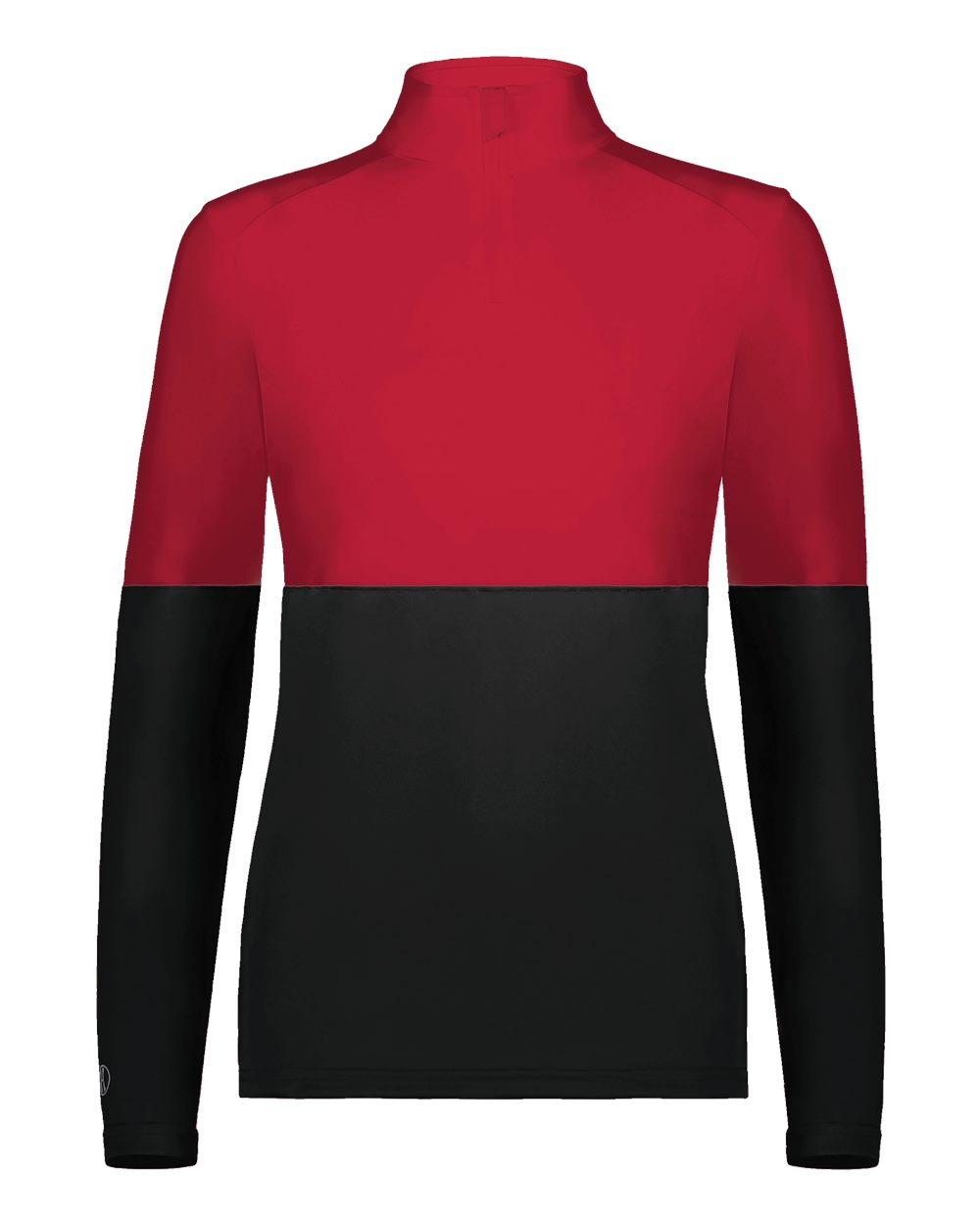 Holloway Women's Momentum Team Quarter-Zip Pullover. 223700 - Black/ Scarlet