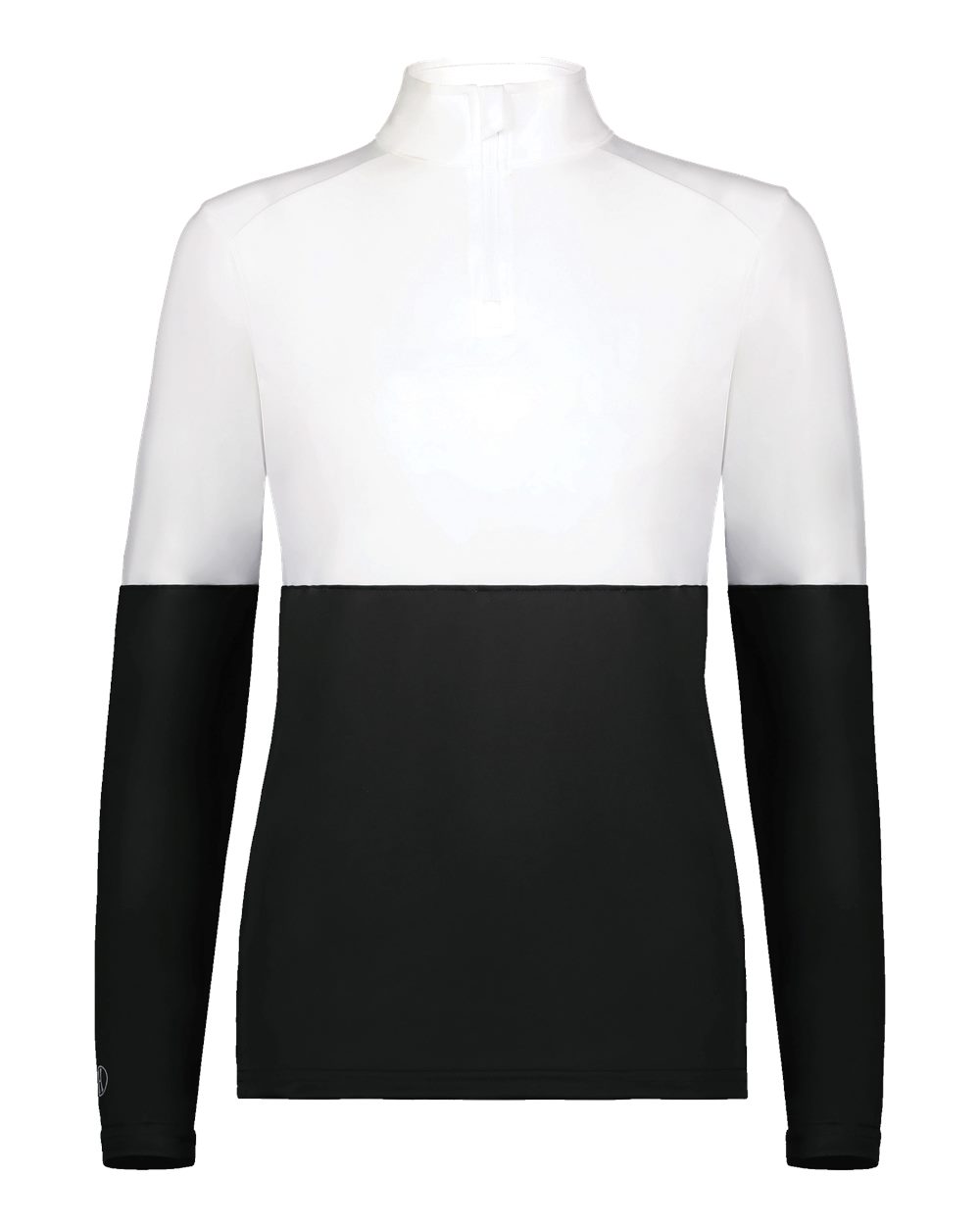 Holloway Women's Momentum Team Quarter-Zip Pullover. 223700 - Black/ White