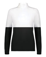 Holloway Women's Momentum Team Quarter-Zip Pullover. 223700 - Black/ White