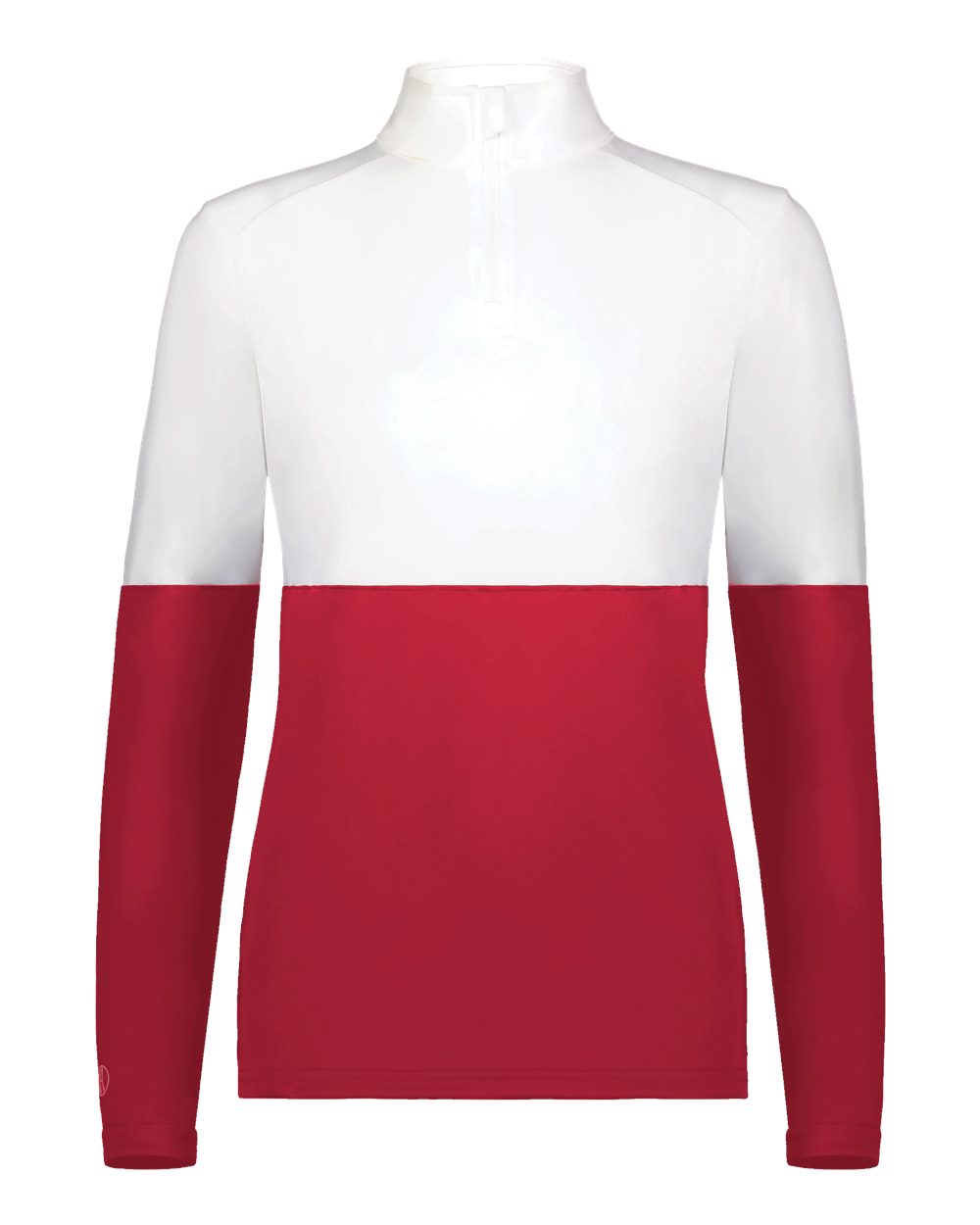 Holloway Women's Momentum Team Quarter-Zip Pullover. 223700 - Scarlet/ White