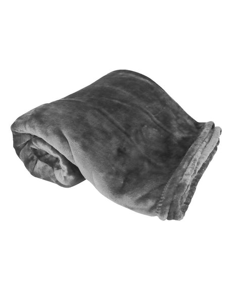 Alpine Fleece Oversized Mink Touch Luxury Blanket. 8727 - Grey