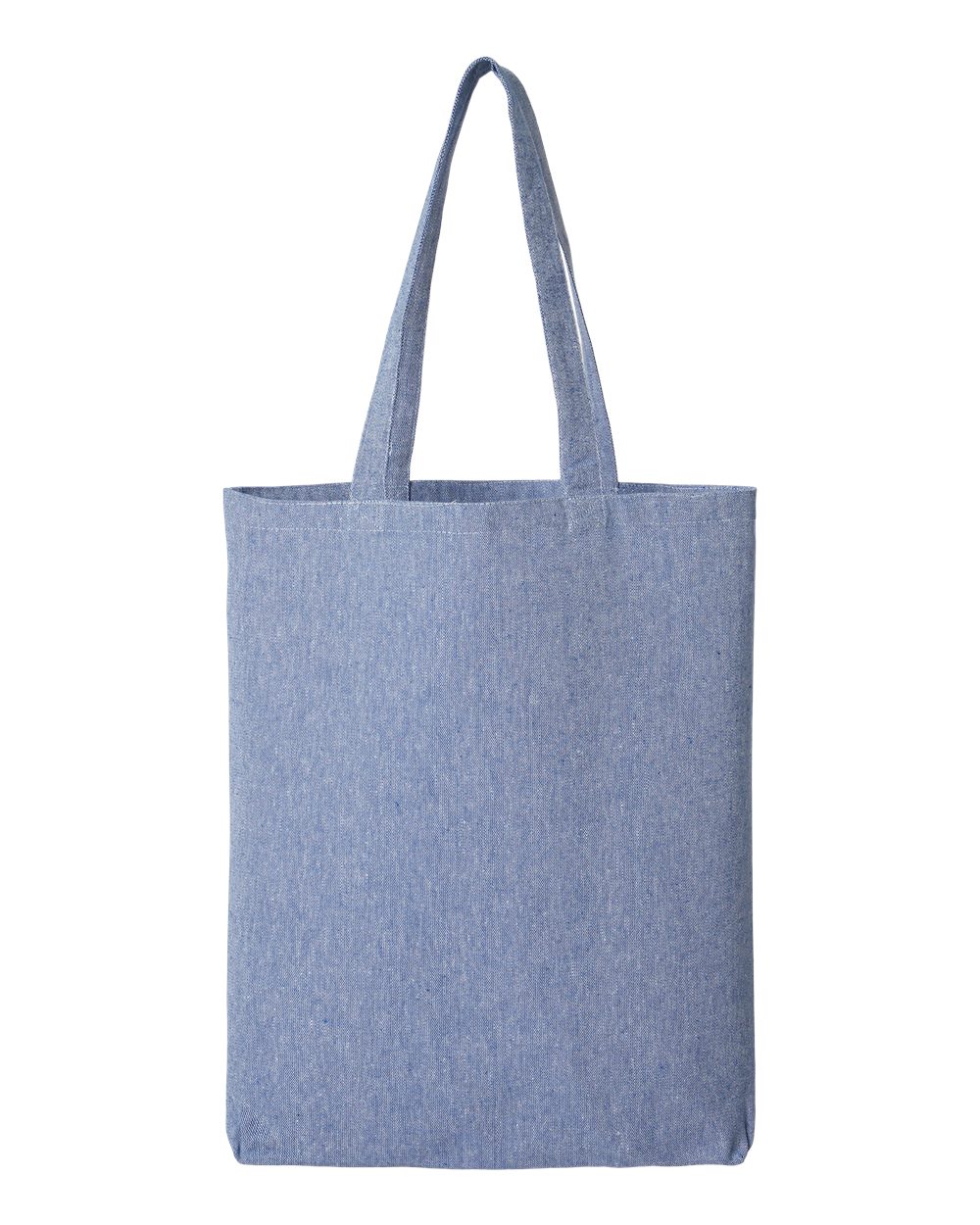 OAD Midweight Recycled Gusseted Tote. OAD106R - Heather Medium Blue