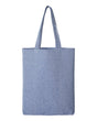 OAD Midweight Recycled Gusseted Tote. OAD106R - Heather Medium Blue