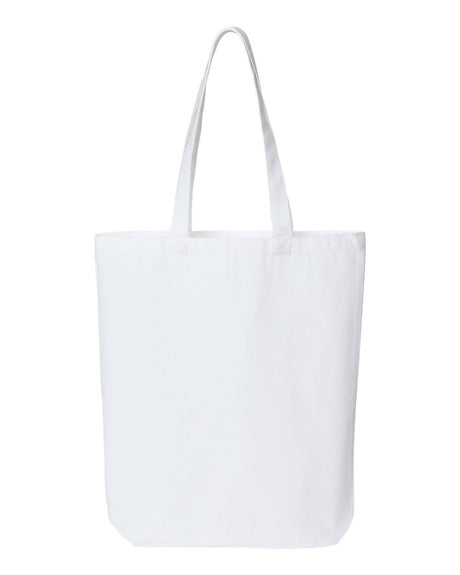 OAD Midweight Recycled Gusseted Tote. OAD106R - White