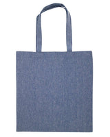 OAD Midweight Recycled Tote Bag. OAD113R - Heather Medium Blue