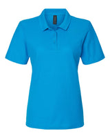 Gildan Women's Softstyle® Pique Polo. 64800L - Sapphire