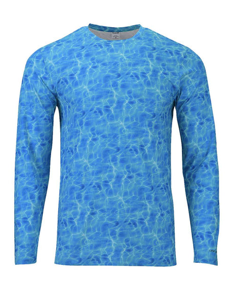 Paragon Men's Belize Sublimated Long Sleeve T-Shirt. 230 - Blue Water