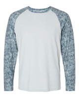 Paragon Men's Panama Colorblocked Long Sleeve T-Shirt. 231 - Grey Water