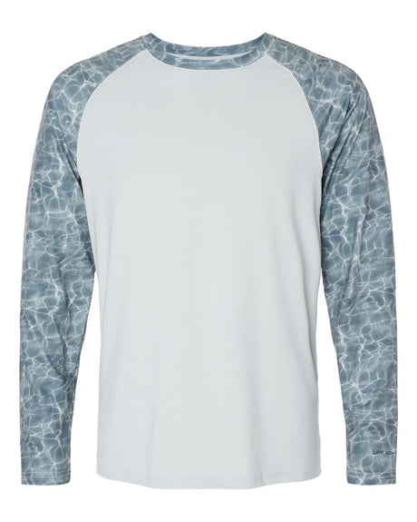 Paragon Men's Panama Colorblocked Long Sleeve T-Shirt. 231 - Grey Water