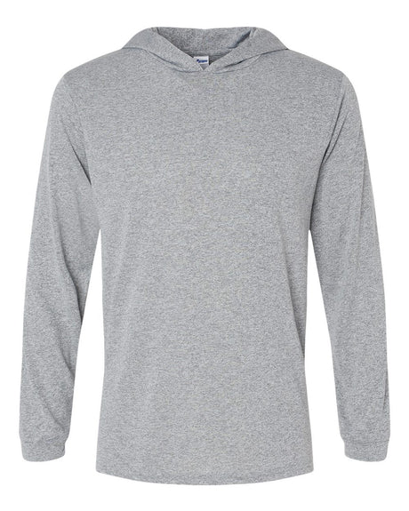 Paragon Unisex Bahama Performance Hooded Long Sleeve T-Shirt. 220 - Heather Grey