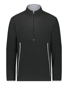 Augusta Sportswear Youth Eco Revive™ Polar Fleece Quarter-Zip Pullover. 6856 - Black