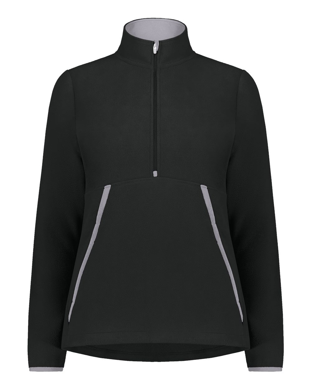 Augusta Sportswear Women's Eco Revive™ Polar Fleece Quarter-Zip Pullover. 6857 - Black