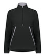Augusta Sportswear Women's Eco Revive™ Polar Fleece Quarter-Zip Pullover. 6857 - Black