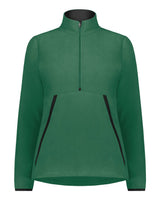Augusta Sportswear Women's Eco Revive™ Polar Fleece Quarter-Zip Pullover. 6857 - Dark Green