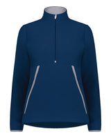Augusta Sportswear Women's Eco Revive™ Polar Fleece Quarter-Zip Pullover. 6857 - Navy