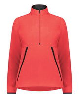 Augusta Sportswear Women's Eco Revive™ Polar Fleece Quarter-Zip Pullover. 6857 - Scarlet