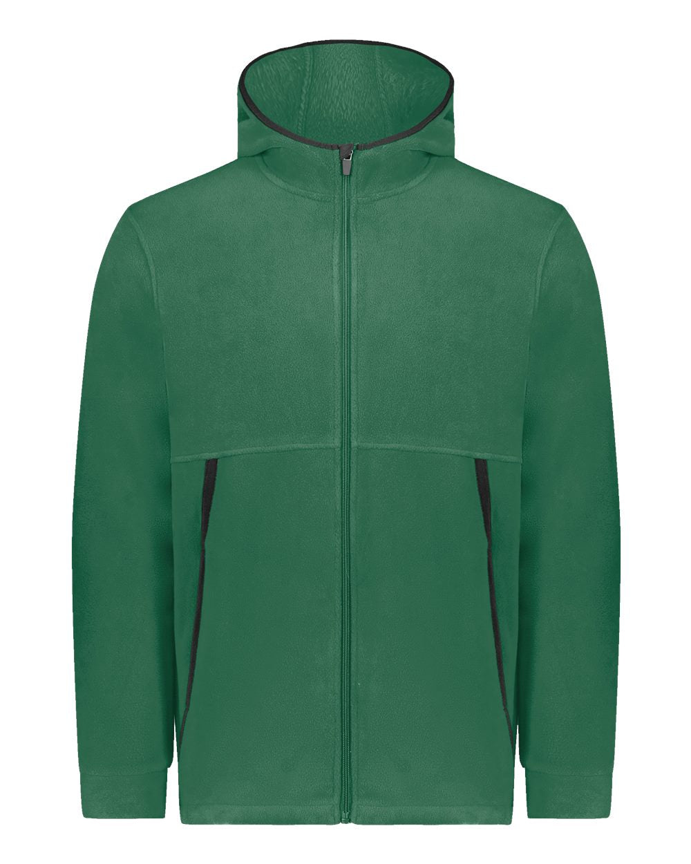 Augusta Sportswear Unisex Eco Revive™ Polar Fleece Hooded Full-Zip Jacket. 6858 - Dark Green