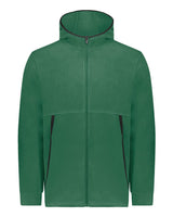 Augusta Sportswear Unisex Eco Revive™ Polar Fleece Hooded Full-Zip Jacket. 6858 - Dark Green