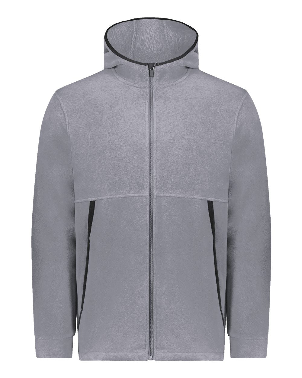 Augusta Sportswear Unisex Eco Revive™ Polar Fleece Hooded Full-Zip Jacket. 6858 - Graphite