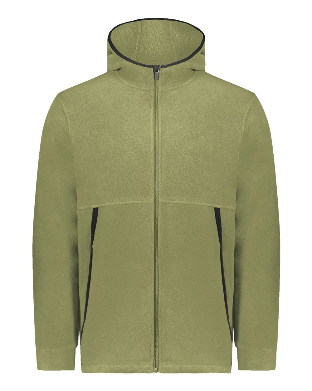 Augusta Sportswear Unisex Eco Revive™ Polar Fleece Hooded Full-Zip Jacket. 6858 - Olive