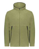 Augusta Sportswear Unisex Eco Revive™ Polar Fleece Hooded Full-Zip Jacket. 6858 - Olive