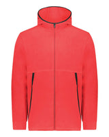 Augusta Sportswear Unisex Eco Revive™ Polar Fleece Hooded Full-Zip Jacket. 6858 - Scarlet