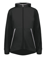 Augusta Sportswear Women's Eco Revive™ Polar Fleece Hooded Full-Zip Jacket. 6860 - Black
