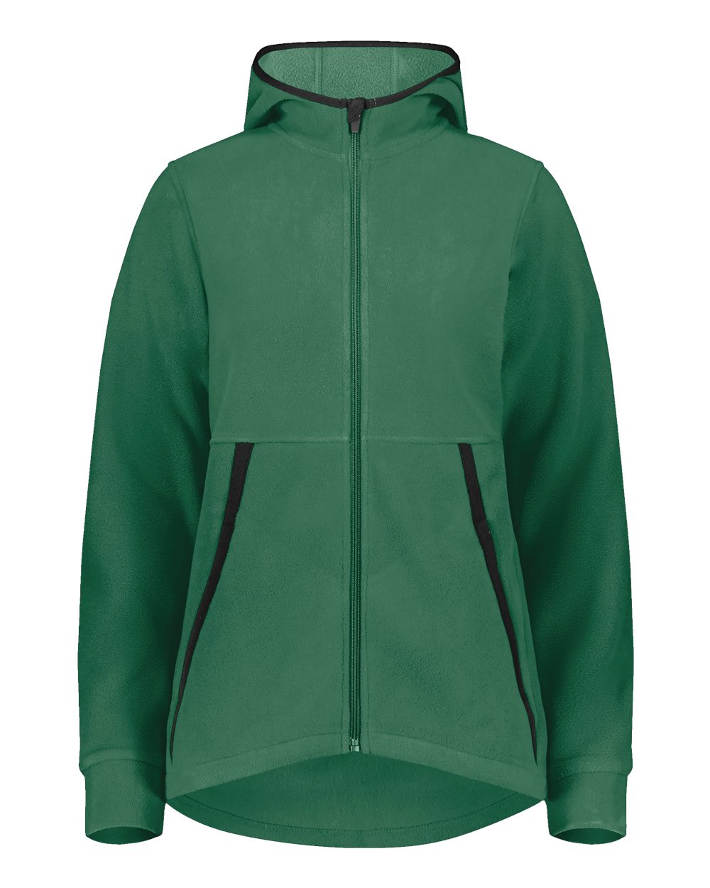 Augusta Sportswear Women's Eco Revive™ Polar Fleece Hooded Full-Zip Jacket. 6860 - Dark Green