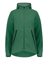 Augusta Sportswear Women's Eco Revive™ Polar Fleece Hooded Full-Zip Jacket. 6860 - Dark Green