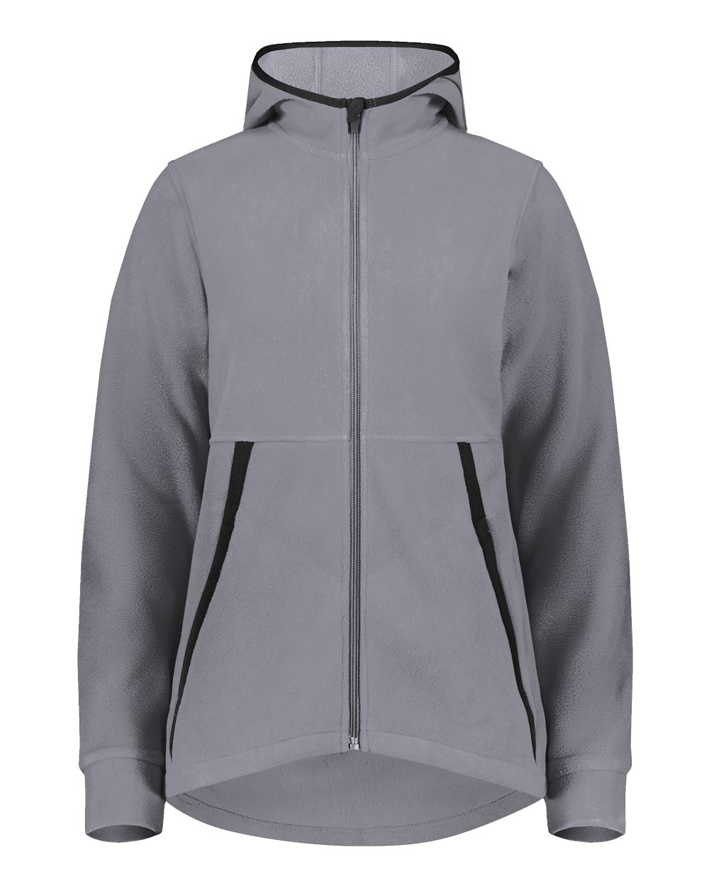 Augusta Sportswear Women's Eco Revive™ Polar Fleece Hooded Full-Zip Jacket. 6860 - Graphite