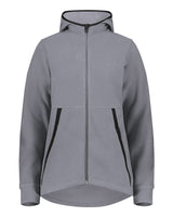 Augusta Sportswear Women's Eco Revive™ Polar Fleece Hooded Full-Zip Jacket. 6860 - Graphite