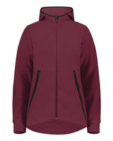 Augusta Sportswear Women's Eco Revive™ Polar Fleece Hooded Full-Zip Jacket. 6860 - Maroon