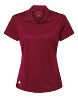 Adidas Women's Performance Piqué Polo. A431 - Collegiate Burgundy