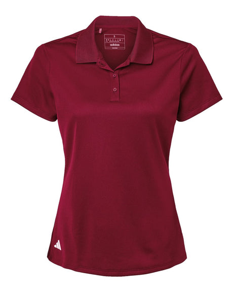 Adidas Women's Performance Piqué Polo. A431 - Collegiate Burgundy