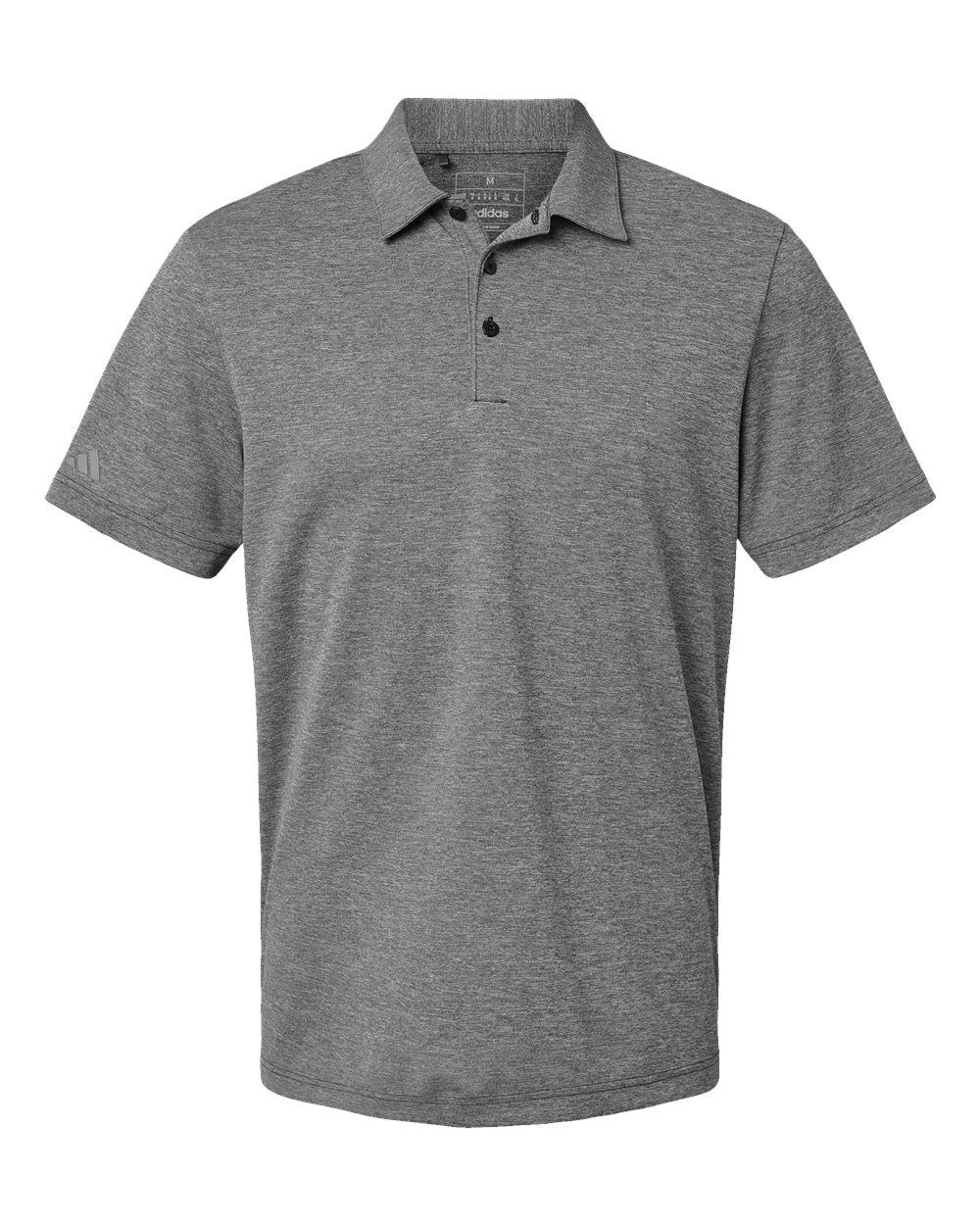 Adidas Men's Heathered Polo. A582 - Black Melange