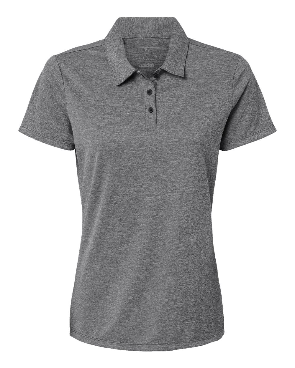 Adidas Women's Heathered Polo. A583 - Black Melange