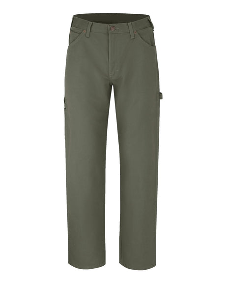 Dickies Men's Duck Carpenter Jeans. 1933 - Rinsed Moss - 37 Unhemmed