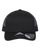 Atlantis Headwear Sustainable Trucker Cap. BRYCE - Black/ Black