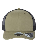 Atlantis Headwear Sustainable Trucker Cap. BRYCE - Olive/ Black